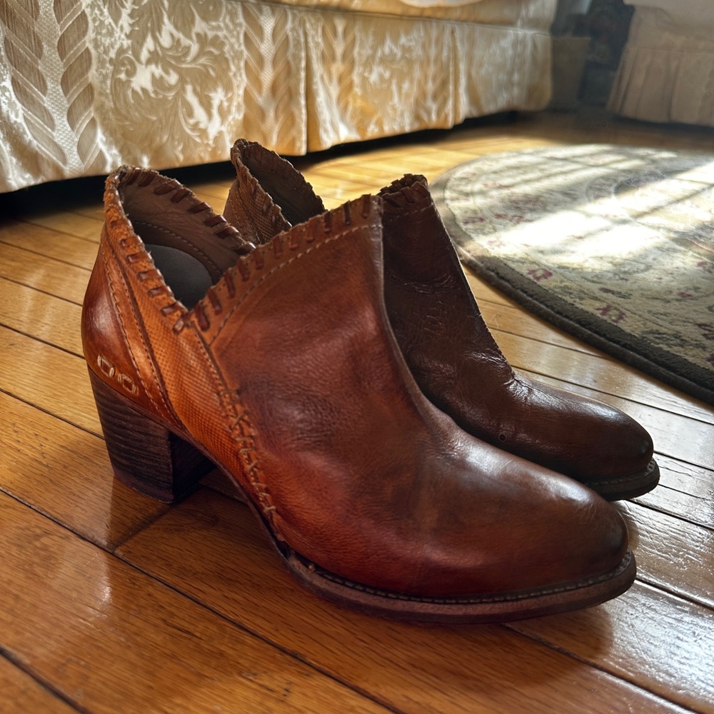 Bed Stu Women Brown Ankle Boots